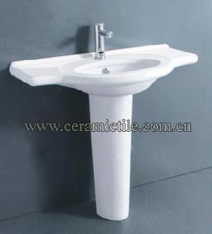 Bathroom Pedestal Sink, Corner Pedestal Sink A4063 | ceramictile ...